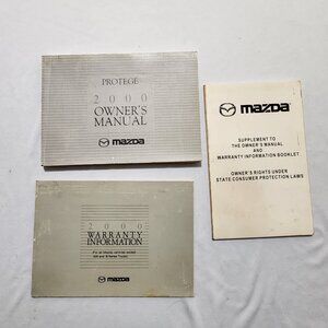 Mazda Protege 2000 Owner's Manual